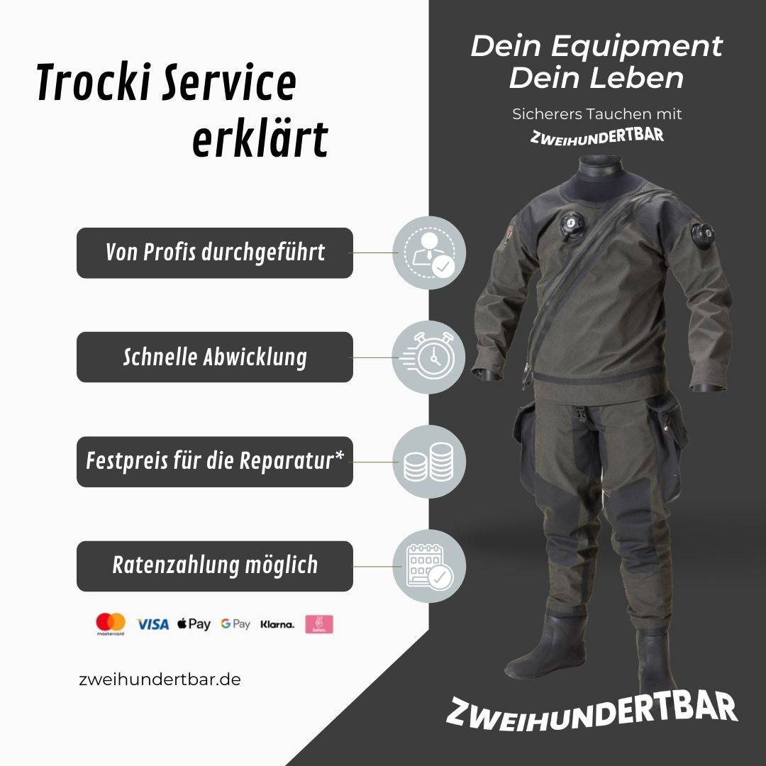 Service für Trockentauchanzüge